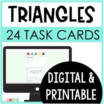 Preview of Classifying Triangles Task Cards with Google Forms™