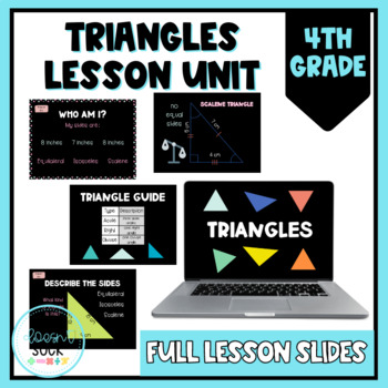 Preview of Classifying Triangles Unit Slides | Complete Math Lessons | NearPod and PPT