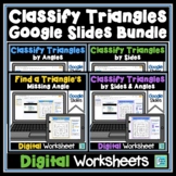 Classifying Triangles Worksheet BUNDLE | Digital Resources
