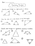 Classifying Triangles by Angles & Sides Worksheet