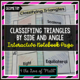 Classifying Triangles by Side and Angle Interactive Notebo