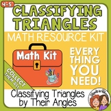 Classifying Triangles by their Angles acute, obtuse, right