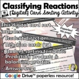 Classifying Types of Chemical Reactions {Digital Card Sort}