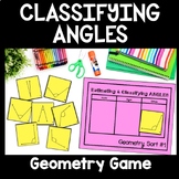 Identifying Angles Sort, Measuring & Naming Angles 4th Gra