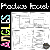 Classifying and Measuring Angles Practice Packet (Common C