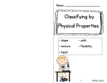 Preview of Classifying by Physical Properties {English} {Spanish} booklets