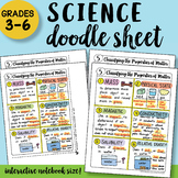 Classifying the Properties of Matter Doodle Sheet - EASY t