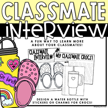 Preview of Classmate Interview | Back to School | Beginning of the Year