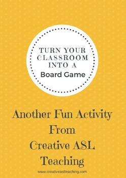 Preview of Classroom ASL Board Game - Large Board Game