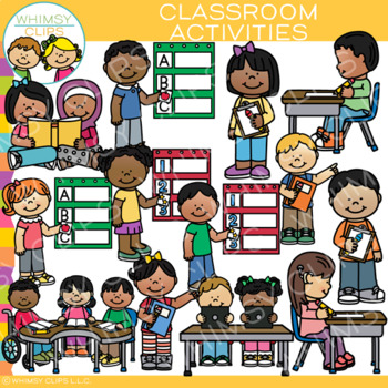Preview of School Classroom Activities Clip Art