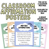 Classroom Affirmations || Morning Meeting Affirmation Post