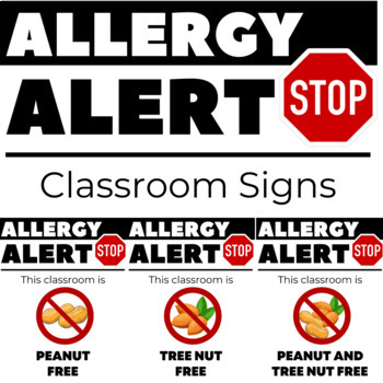 Preview of Classroom Allergy Signs