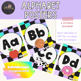 Classroom Alphabet Posters | Kaleidoscope Rainbow Theme | 