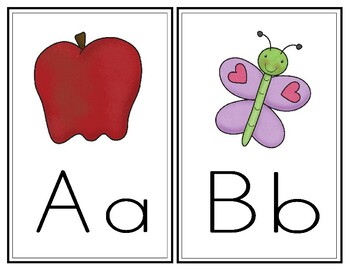 Classroom Alphabet Wall Cards, Printable Alphabet Posters for Classroom ...