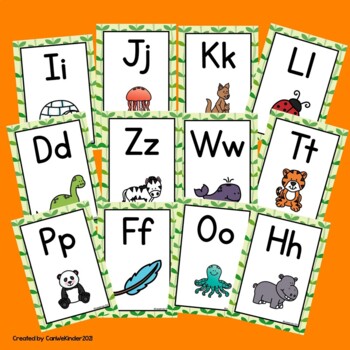 Classroom Alphabet Wall Posters by Can We Kinder | TPT