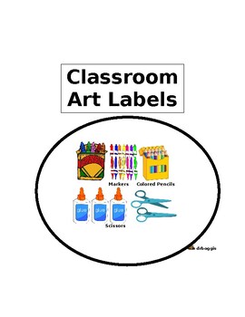 Preview of Classroom Art Labels