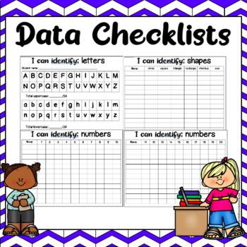 Preview of Classroom Assessments Checklists for 3K, Pre-K, Preschool, & Kindergarten