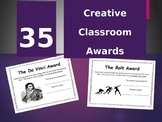 Classroom Awards - 35 creative options for end-of-year cer