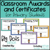 EDITABLE Awards and Certificates | Classroom Awards - Big Dots