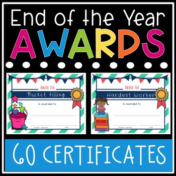 End Of The Year Awards Printable Student Awards Classroom Certificates