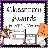 Classroom Awards with Bible Verses NIV