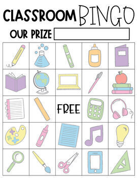 classroom bingo pdf