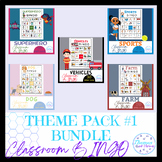 Classroom BINGO Game Bundle for Theme Pack #1