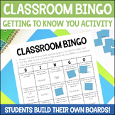 Back to School Classroom BINGO: A Community Building Activity