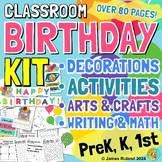 Classroom BIRTHDAY KIT - Decorations, Activities, Wearable