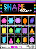 Classroom BRIGHTS 2D and 3D Shape Posters