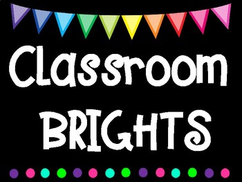 Classroom BRIGHTS Agenda Minutes Printable Label Tags | TPT