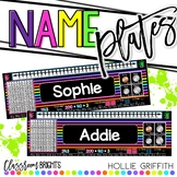 Classroom BRIGHTS Name Plates & Desk Helpers