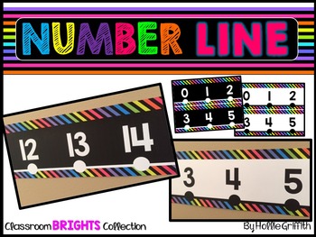 Preview of Classroom BRIGHTS Number Line {FREEBIE}