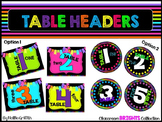Classroom BRIGHTS: Table Headers