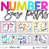 Classroom BRIGHTS on White Number Sense Posters | Classroom Decor