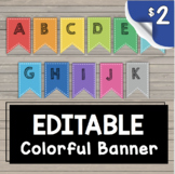 Classroom Banner - Alphabet - Centers - Number Lines EDITA