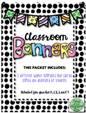 Classroom Banner Craft- Great First Day Activity