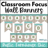 Farmhouse Bulletin Board Classroom Focus Wall Banners for 