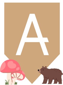Preview of Classroom Banner ll All are Welcome Here Woodland Theme Decor