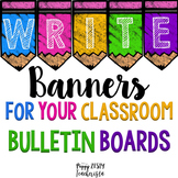 Classroom Banners for Bulletin Boards - EDITABLE