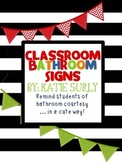 Classroom Bathroom Signs