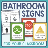 Classroom Bathroom Signs - Stop and Go + Expectations