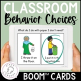 Classroom Behavior Activity with Picture Choice Visuals BO