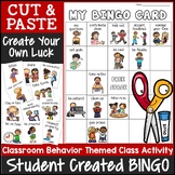 Classroom Behavior Bingo Game | Cut and Paste Activities Bingo