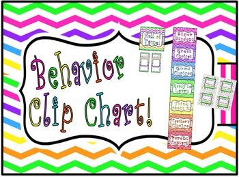 Classroom Behavior Chart ! by JamieP123 | Teachers Pay Teachers