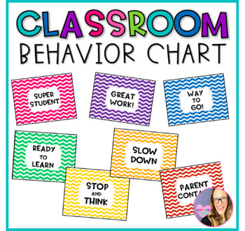 Classroom Behavior Clip Chart by Elementary at HEART | TpT