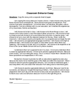 research paper about students' behavior