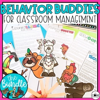 Preview of Classroom Management - Back to School Social Stories w/ Behavior Buddies Visuals