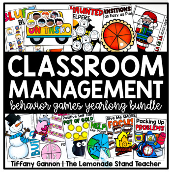 Preview of Classroom Behavior Management Games Bundle for the Entire Year