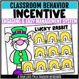 Classroom Behavior Management Incentive Lucky Rabbit St. P